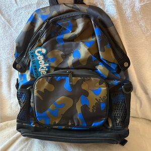 New Camouflage Cookies Smell Proof Backpack - Blue, Black and Brown